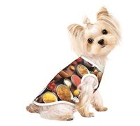 Delicious Feast T-shirt respirant sans manches pour petits chiens et chats - Doux, léger et élégant
