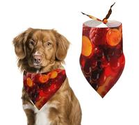 Delicious Food Bandana triangulaire pour chien en polyester lavable - Bandana mignon pour animaux de compagnie - Pour chiens de taille moyenne et grande - Chiots et chats