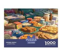 Delicious Nourriture Puzzles De 1000 Pièces pour Adultes, Jeux Éduchatifs Et Décorations Domiciles Idéaux pour Un Cadeau D'Adulte 52x38cm/1000pcs