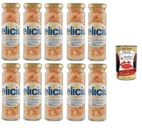 Delicius Gamberetti Al Naturale Natural Crevettes 10 x 100 g + Italian Gourmet Polpa 400 g