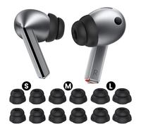 Delidigi 6 Paires Embouts pour Galaxy Buds 4 Pro (2026)/Buds 3 Pro (2024), S/M/L 3 Tailles Double Flange Silicone Earbuds Replacement Fit in Case Compatible avec Samsung Galaxy Bus4/Bus3 Pro