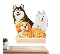 Delie Calendrier de bureau, outil de planification mensuel, calendrier de bureau 12 mois 2026, pour les points forts de la chambre à coucher, de la cuisine, des designs de chat et de