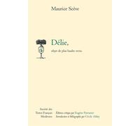 Délie, objet de plus haulte vertu - Maurice Scève - Societe Des Textes Francais Modernes - broché - Poésie