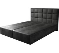 DeLife Cadre-de-sommier Dream-Fine Microfibre Anthracite Vintage 160x200