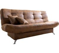 DeLife Canapé-lit Viola Marron 190x90 cm avec Compartiment de lit canapé Fonction lit