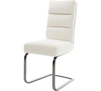 DeLife Chaise-à-Bascule Pela-Flex Pied Cantilever Plat grafiete bouclé Doux Beige Resorts ensachés