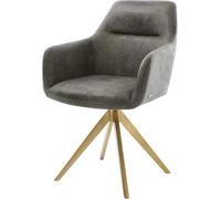 DeLife Chaise-pivotante Pejo-Flex Cadre croisé Angulaire Or Gris Antique 180°
