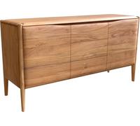 DeLife Commode Simcha Acacia Naturel 145 cm 2 Portes 3 tiroirs Buffet