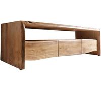 Meuble-TV Live-Edge 145 cm acacia nature compartiment 3 tiroirs
