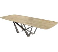 DeLife Table à Manger Edge Boot 240-300x120 cm Céramique
