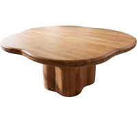 DeLife Table-de-Salle à Manger Orbion Acacia Naturel 180x175 piètement Bois