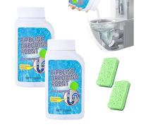 Delighteal Deligh Teal Upliftjoys Drain Cleaner, Powerful Pipe Cleaner, Unclogger Powerful Sink and Drain Cleaner, Powerful Pipe Dredging Agent for Kitchen and Toilet Pipeline (2pcs)