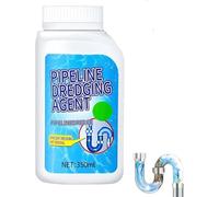 Delighteal Nettoyant de canalisations 350 ml, agent de dragage puissant pour canalisations de cuisine et de toilettes, nettoyeur d'évier et de canalisations, poudre de nettoyage pour canalisations