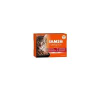 IAMS Chat Adulte Nourriture Humide en Sauce Mer Sea Collection 12 sachets x 85g
