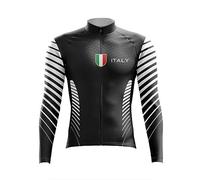 DELIGUO Maillots De Cyclisme Homme - Italie Manches Longues Pro Maillot De Cyclisme Vêtements Route Manteau Top Vélo Pull Motocross Porter Vélo Chemise Réservoir Veste Cycl Top Gear, comme Indiqué, M
