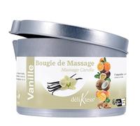 déliktess® - Bougie de massage Végétale 190 ml - 18 parfums au choix - Fabriquée en France (vanille)