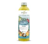 déliktess® - Huile de massage végétale - 19 parfums au choix- 200ml ou 1 litre - Naturelle et fabriquée en France - pour modelage professionnel (Océan, 200 ml)