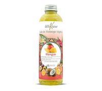déliktess® - Huile de massage végétale - 19 parfums au choix- 200ml ou 1 litre - Naturelle et fabriquée en France - pour modelage professionnel (Mangue, 200 ml)