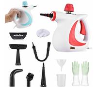 Delilah Steam Cleaner, Home Steam Cleaner For All Purpose, Handheld Steam Cleaner For Cleaning, With 9-Piece Accessory For Home, Furniture, Upholstery, Couch, Tile And Car(Red)