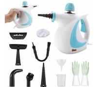 Delilah Steam Cleaner, Home Steam Cleaner For All Purpose, Handheld Steam Cleaner For Cleaning, With 9-Piece Accessory For Home, Furniture, Upholstery, Couch, Tile And Car(Blue)
