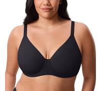 DELIMIRA Soutien Gorge avec Armature Tasse Lisse Noir 110C