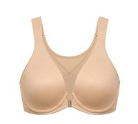 DELIMIRA Soutien Gorge Correcteur de Posture Fermeture Devant avec Armature Grande Taille Decollete Plongeant Non Rembourré Beige 100D