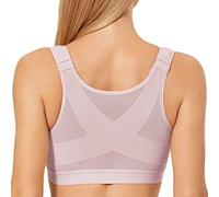 DELIMIRA Soutien Gorge Correcteur de Posture Fermeture Devant sans Armature Grande Taille Non Rembourré Ombres mauves 90D