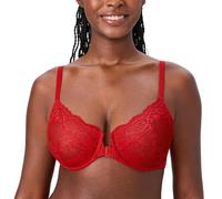 DELIMIRA Soutien Gorge Fermeture Devant à Armature Rouge à lèvres 90G