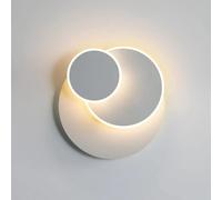 DELIPOP Applique 15W LED, Créatif 3 en 1 Protection Solide Applique Murale Interieur Lampe Moderne Simple Salon Allée Balcon Lampe Led Chrome Chambre Tête de Lit