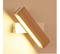 DELIPOP Applique Murale Intérieur LED - 4W Applique Murale en Bois 360° Rotatif -3000K Lumière chaude - Pour Escaliers, Chambre