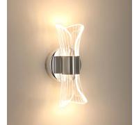 DELIPOP Applique Murale Intérieure, 12W 3 Températures Lampe Murale Chromé