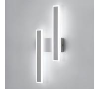 DELIPOP Applique Murale Intérieure LED, 32W 3600LM Longue Lampe Murale Moderne, Acrylique Luminaire Mural Blanc pour Salon, Chambre, Escalier, Couloir, 6500K Blanc Froid