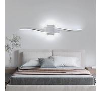 DELIPOP Applique Murale Intérieure LED Design, Moderne Lampe Murale 27W 3000LM, 89CM Lumiere LED Incurvée Murale pour Salon Chambre Escalier, 6500K Lumière Blanche Froide