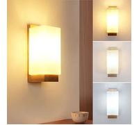 DELIPOP Applique murale LED - 12W 3000K/4000K/6500K - Bois - 12x10x28 cm