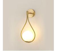 DELIPOP Applique Murale Moderne Scandinave en Verre et Métal Ø21 cm Luminaire Mural E27 Pour Salon Chambre Couloir
