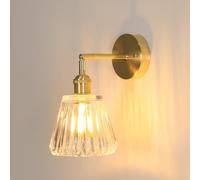DELIPOP Applique Murale Vintage, E27 Lampe Murale Moderne Doré