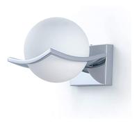 DELIPOP Appliques Murales Industrielles E27 Lampe Murale Intérieur avec abat-jour boule en verre blanc laiteux pour Salon Chambre