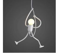 DELIPOP Blanc moderne charmant lustre créatif iron man dessin animé design lustre élégant lustre chambre d'enfants chevet salon