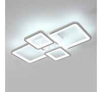 DELIPOP Plafonnier LED, Carré Lampe de plafond Blanc 56W 6300LM 6500K