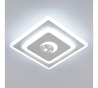 DELIPOP Plafonnier LED, Créative Étoile Et Lune Lampe de Plafond, Plafonnier ciel étoilé, pour Salon, Chambre à Coucher, Chambre d'enfant, Couloir Cuisine, Blanc Froid 6500K