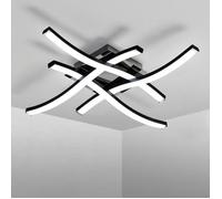 DELIPOP Plafonnier LED Design Moderne,Lustre Luminaire en forme de vague,Lumière Blanche Froide 6500K,pour Salon Salle à Manger