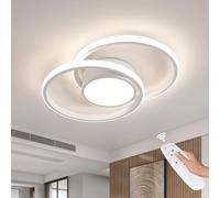 DELIPOP Plafonnier LED Dimmable avec Télécommande/APP, 40W 3980LM Température de Couleur Réglable 3000K-6500K Luminaire Plafonnier LED Moderne pour Chambre Étude Cuisine Couloir Balcon