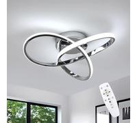 DELIPOP Plafonnier LED Dimmable Moderne, 36W Lampe de Plafond Avec Télécommande 3000K~6500K, Timer e Funzione di Memoria, Luminaire Plafonnier pour Salon Chambre Bureau Cuisine Couloir