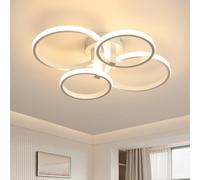 DELIPOP Plafonnier LED, Rond Lampe de plafond 56W 6300LM 3000K