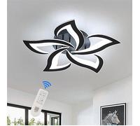 DELIPOP Plafonnier LED - Style moderne - Luminaire Dimmable Avec Télécommande pour Chambre/Salon-40W 3350 lumen Design à 5 LED-Noir