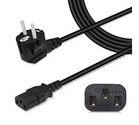 Delippo 5Ft/1.5m 3 Prong AC Power Cable C13 d'alimentation Cordon d'alimentation Cable de Remplacement 3 Dents ble pour TV