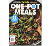 Delish Magazine. One-Pot Meals. Comfort Food In Under 30 Minutes. Fast & Fun Weeknight Dinners. 63 Super-Easy Recipes. Cover: Beef & Broccoli.