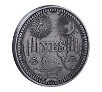 DELITLS Yes No Challenge Médaillon souvenir de collection de pièces de monnaie (argent)