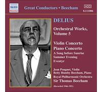 Delius, F. - Oeuvres Orchestrales/Vol.5 [Import]