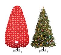 Delixike Sac de rangement vertical pour sapin de Noël, housse de rangement pour sapin de Noël avec sangles réglables, sac de rangement résistant aux déchirures pour arbres de Noël assemblés de 2,3 m,